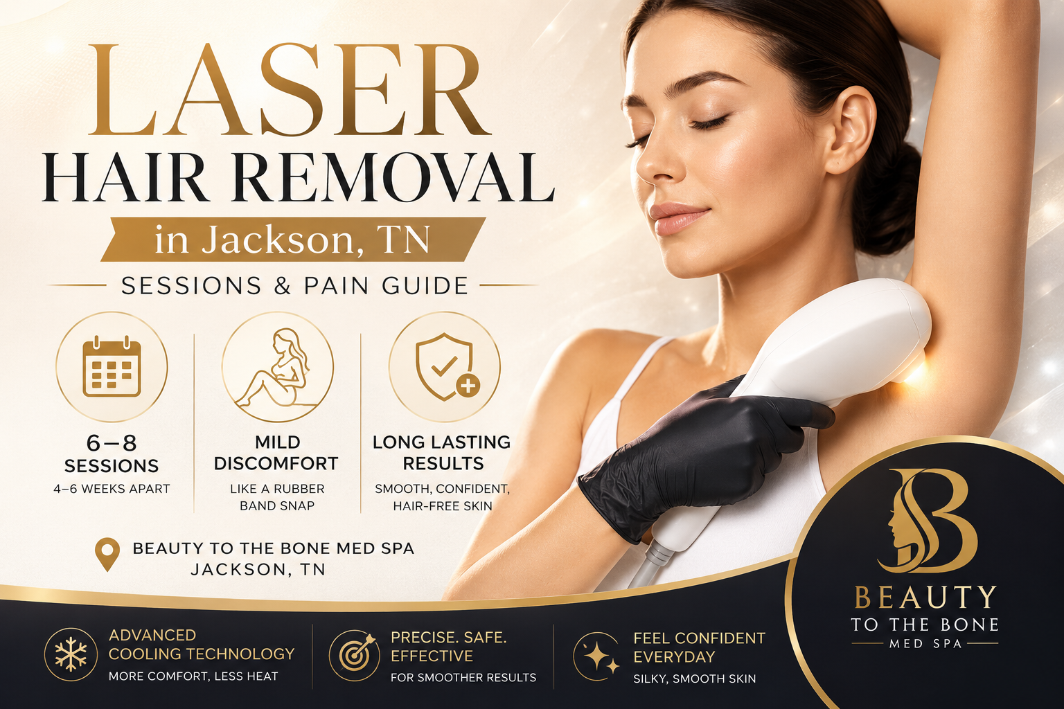 Laser Hair Removal in Jackson, TN Sessions & Pain Guide